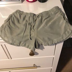 green RVCA shorts